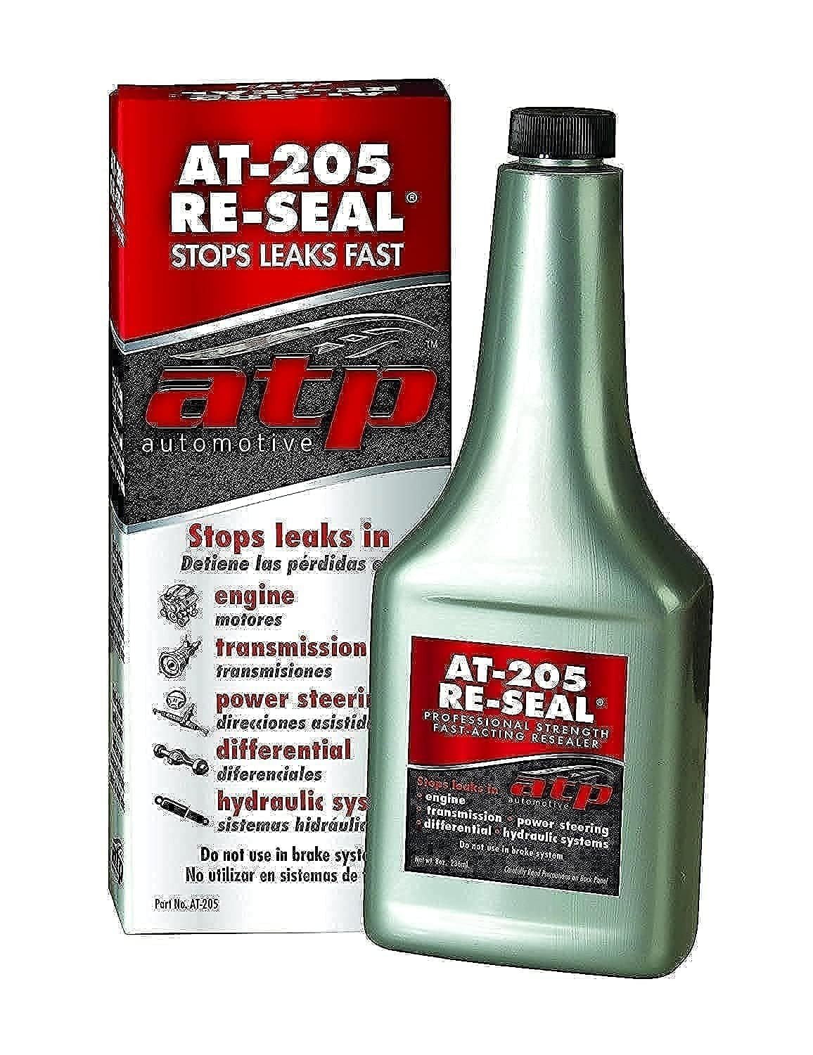 ATP Automotive AT-205 Re-Seal Stops Leaks Fast Engine Transmission 8oz AT205 - XAutomotive GroupATP Automotive AT-205 Re-Seal Stops Leaks Fast Engine Transmission 8oz AT205ATPvariant_barcode#Image #1