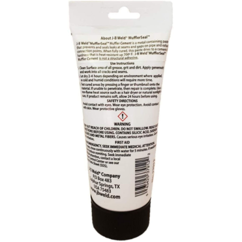 J-B Weld 37912 MufflerSeal Muffler Cement 12 oz. Tube - XAutomotive GroupJ-B Weld 37912 MufflerSeal Muffler Cement 12 oz. TubeJ-B Weldvariant_barcode#Image #2
