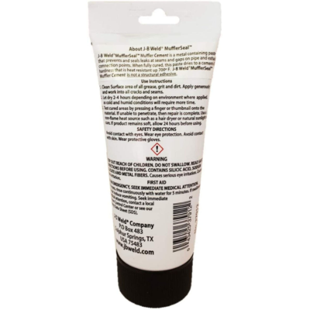 J-B Weld 37912 MufflerSeal Muffler Cement 12 oz. Tube - XAutomotive GroupJ-B Weld 37912 MufflerSeal Muffler Cement 12 oz. TubeJ-B Weldvariant_barcode#Image #2