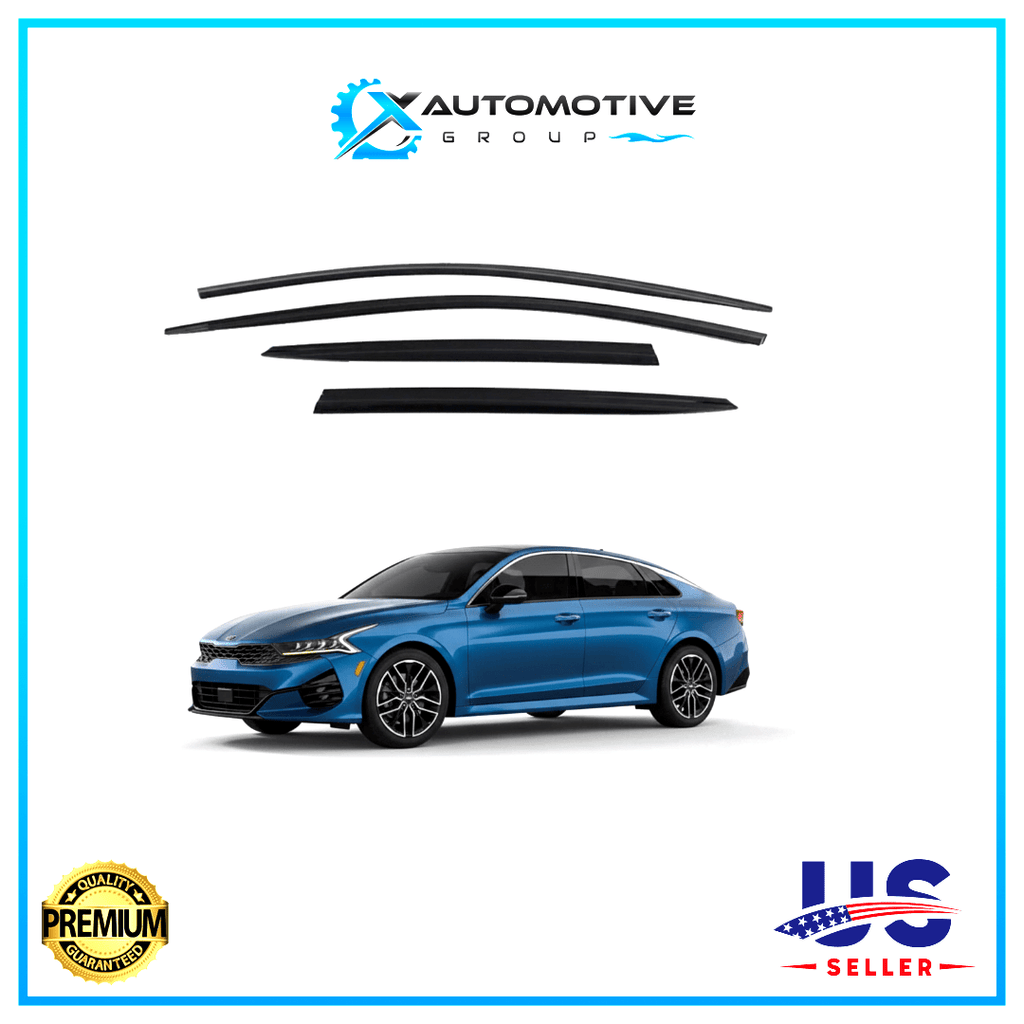 For KIA K5 2021-2024 Window Vent Visors Rain Guard Deflectors - XAutomotive GroupFor KIA K5 2021-2024 Window Vent Visors Rain Guard DeflectorsWINDOW VENT VISORKD Safevariant_barcode#Image #1