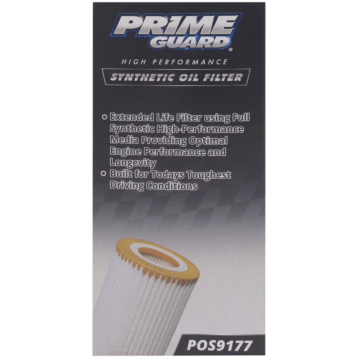 Prime Guard POS9177 Synthetic Oil Filter 10K for Chevy Cruze Sonic Trax Buick - XAutomotive GroupPrime Guard POS9177 Synthetic Oil Filter 10K for Chevy Cruze Sonic Trax Buickengine oil filterPrime Guard Filtersvariant_barcode#Image #5