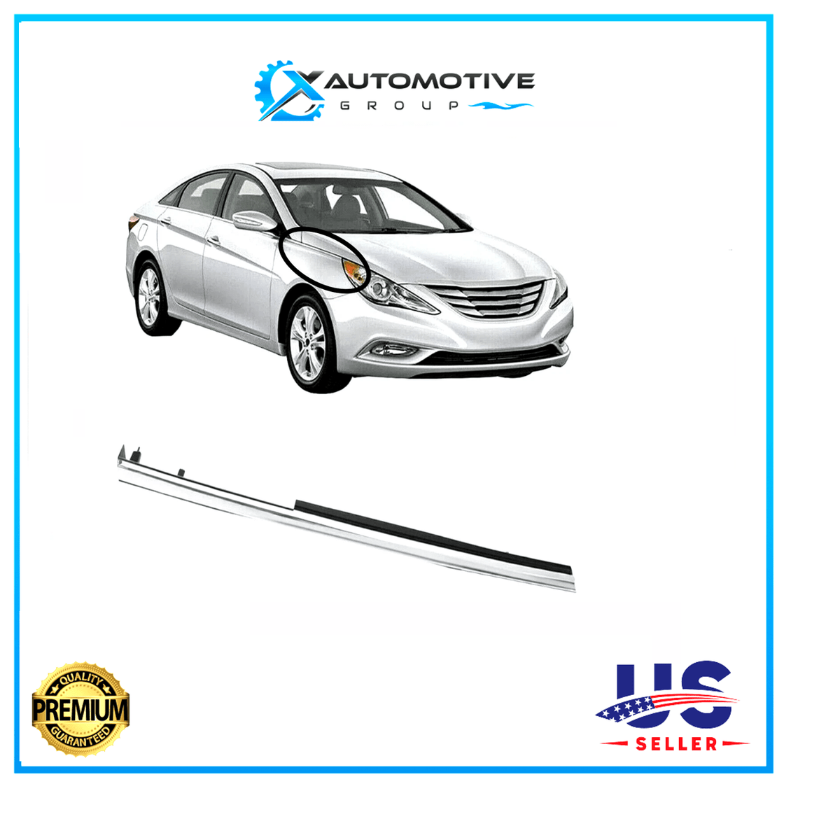Fender Chrome Molding Trim RIGHT Passenger Side for Hyundai Sonata 2011-2014 - XAutomotive GroupFender Chrome Molding Trim RIGHT Passenger Side for Hyundai Sonata 2011-2014FENDER CARNISHXAUTOMOTIVE GROUPvariant_barcode#Image #1