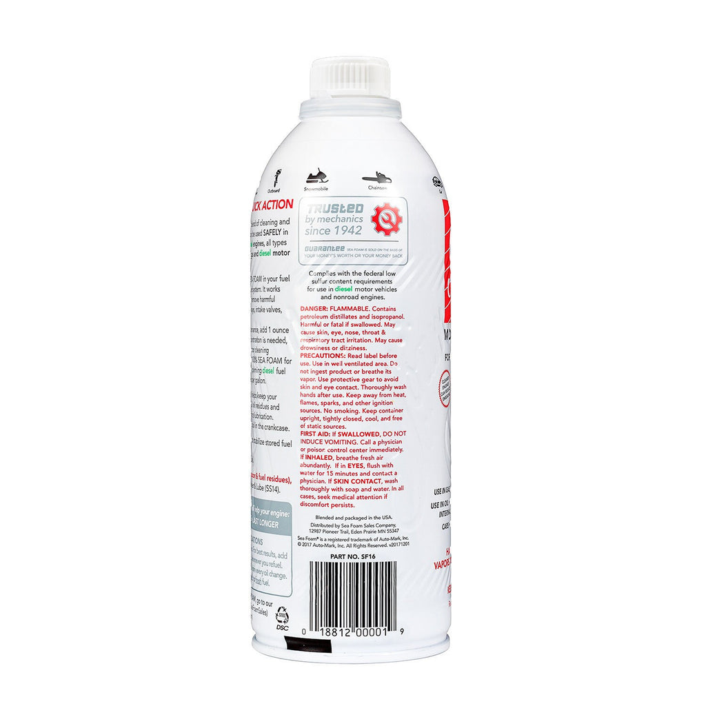 Sea Foam SF16 Motor Treatment Automotive Additive, 16 oz. ⭐⭐⭐⭐⭐ - XAutomotive GroupSea Foam SF16 Motor Treatment Automotive Additive, 16 oz. ⭐⭐⭐⭐⭐Sea Foamvariant_barcode#Image #3