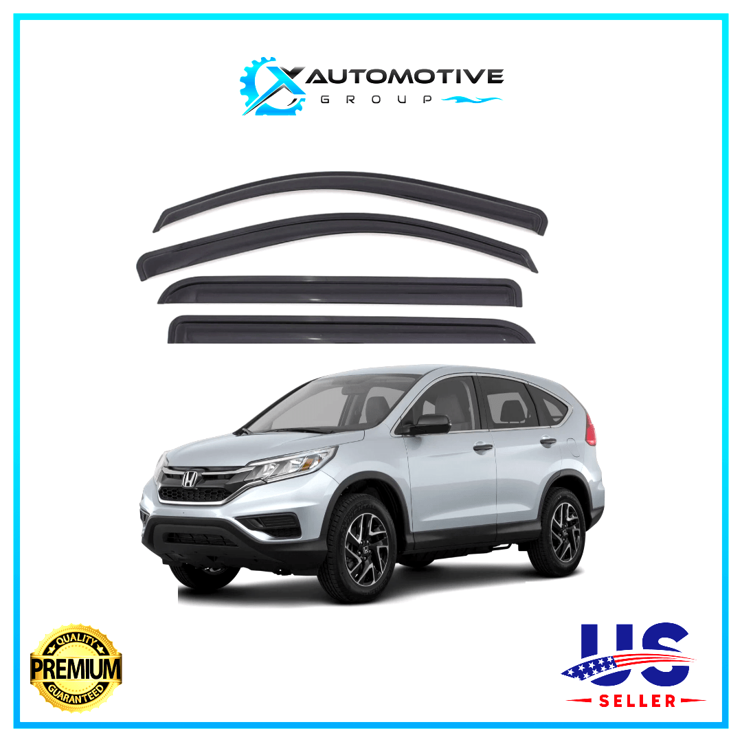Window Sun Vent Visor Rain Guard Deflectors For Honda CRV 2012-2016 3M TAPE - XAutomotive GroupWindow Sun Vent Visor Rain Guard Deflectors For Honda CRV 2012-2016 3M TAPEWINDOW VENT VISORXAUTOvariant_barcode#Image #1