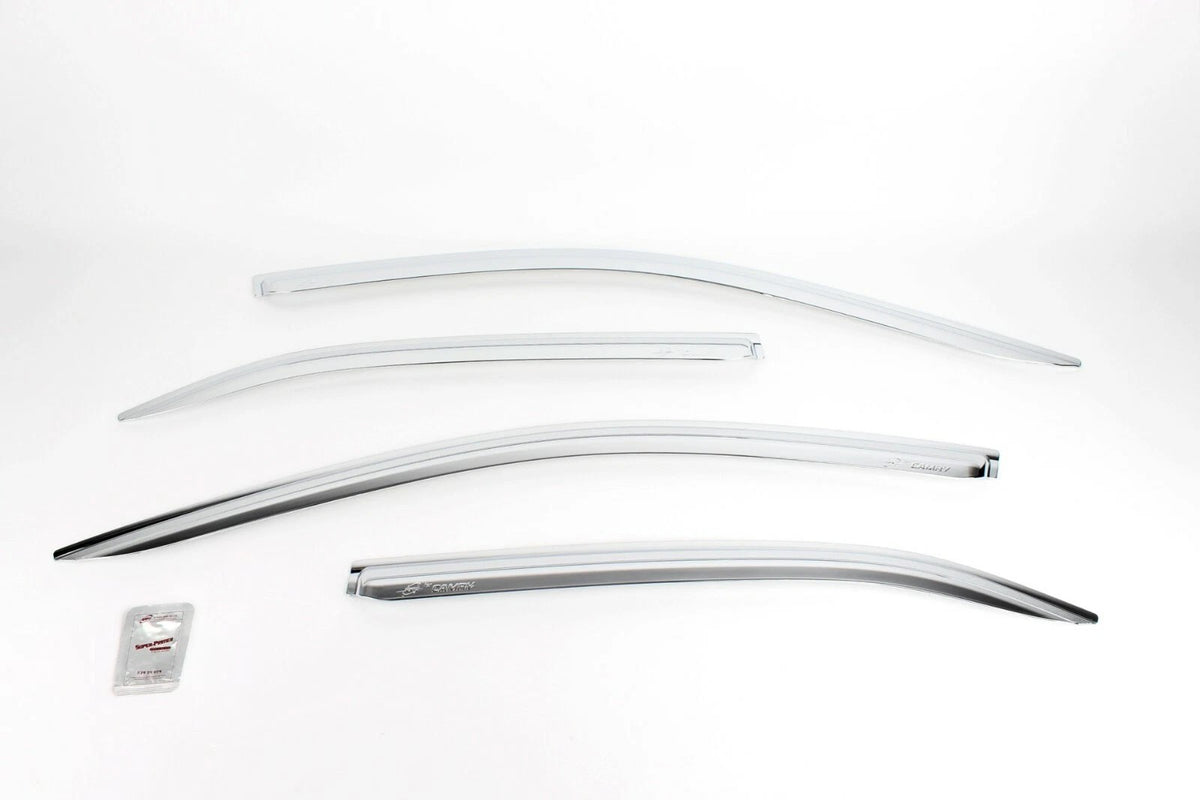 Chrome Window Vent Visor Rain Guards Deflectors for KIA RIO HATCHBACK 2012-2017 - XAutomotive GroupChrome Window Vent Visor Rain Guards Deflectors for KIA RIO HATCHBACK 2012-2017XAUTOvariant_barcode#Image #5