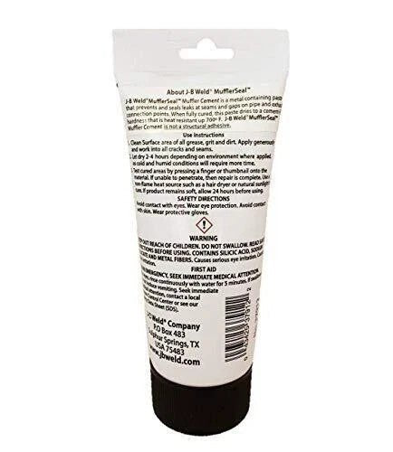 J-B Weld 37912 MufflerSeal Muffler Cement 12 oz. Tube - XAutomotive GroupJ-B Weld 37912 MufflerSeal Muffler Cement 12 oz. TubeJ-B Weldvariant_barcode#Image #2